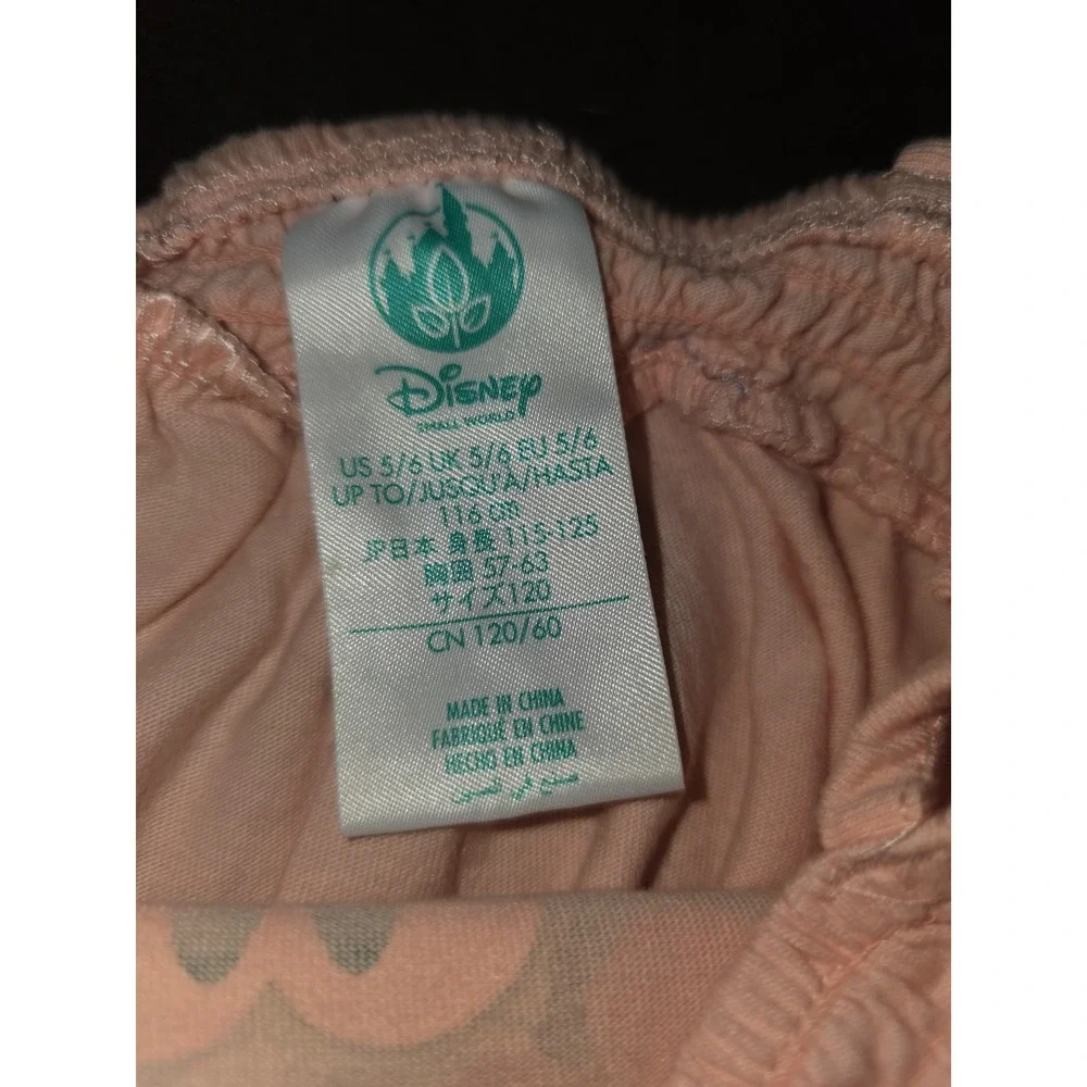 Disney small world minnie mouse‎ cropped top and Bermuda shorts size 5 6